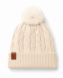 Gorro Pompon De Lana Forrado Con Micropiel