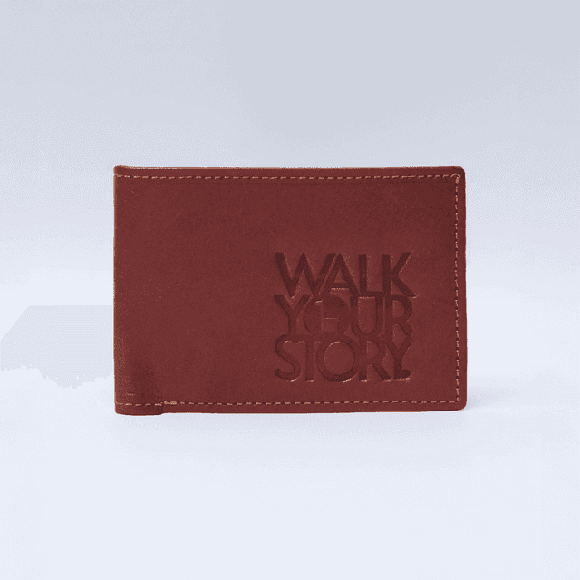 Billetera Simple De Cuero Walk